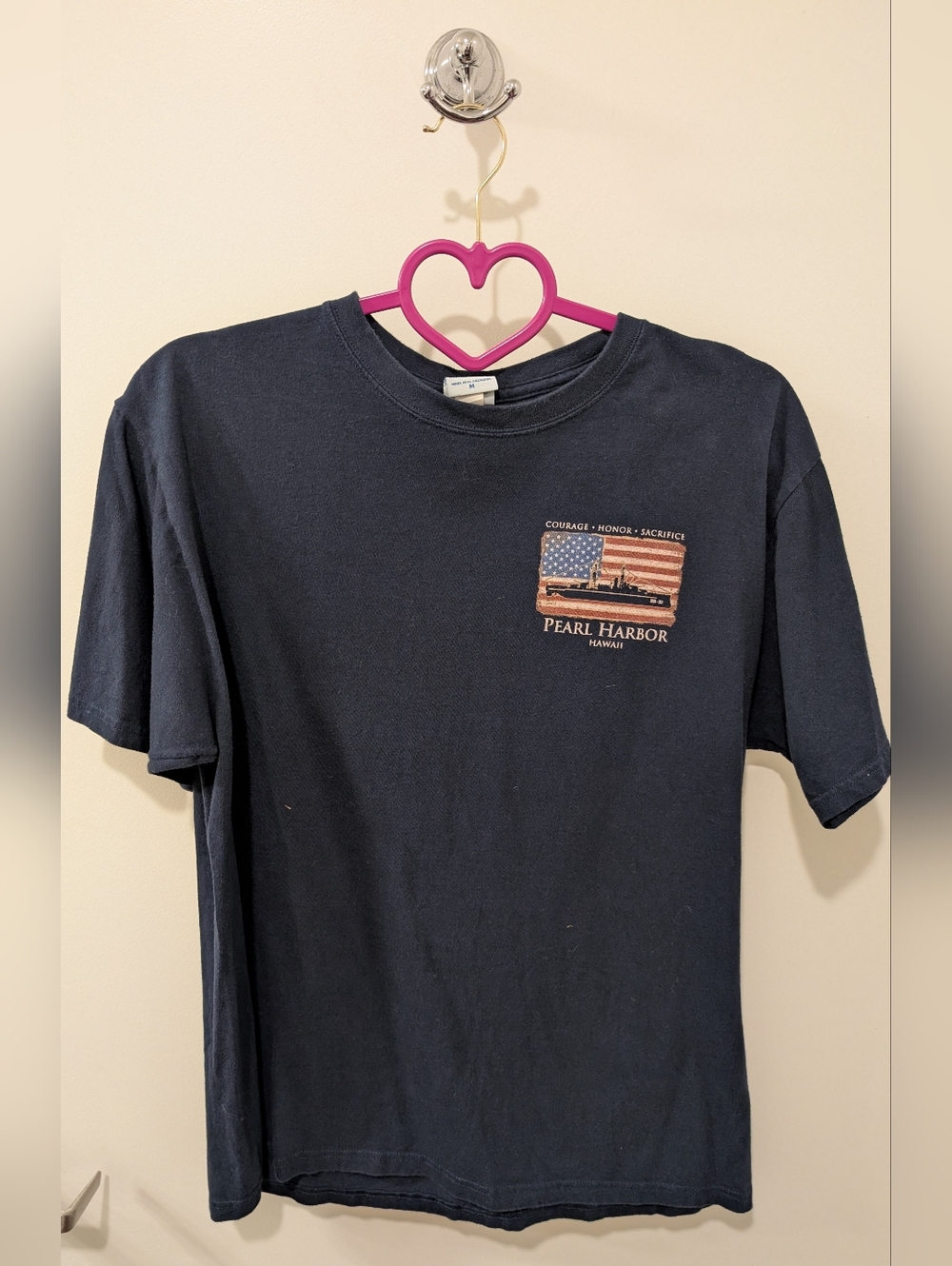 Pearl Harbor Navy Graphic T-Shirt 100% Cotton